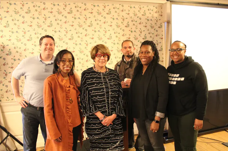Dr. Estela Bensimon, third from left with OCCRL staff members, at the Dean’s Diversity Lecture Series in the College of Education
