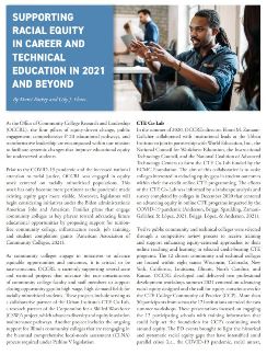 Supporting Racial Equity in Career and Technical Education in 2021 and Beyond
